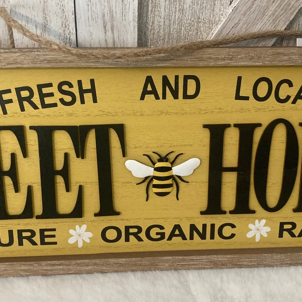 Yellow Sweet Honey Sign